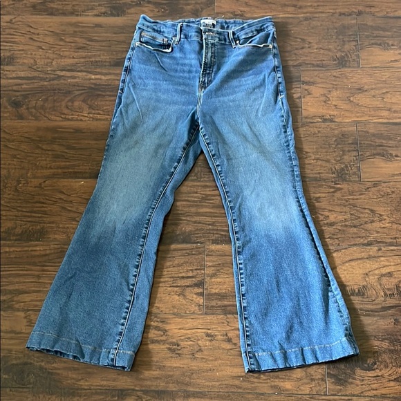 Good American Good Legs Flare Jeans SZ 15 - Picture 1 of 7